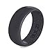 BULZi – Massaging Comfort Fit Silicone Wedding Ring - #1 Most Comfortable Men’s Wedding Band – Round Edges with Flexible Work Safety Domed Design (Slate, 9 - 18.9mm)