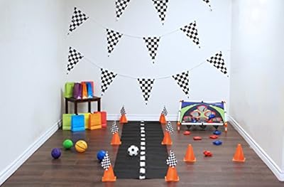 Tytroy Racing Racetrack Black White Checkered Nascar Race Car Party Pack