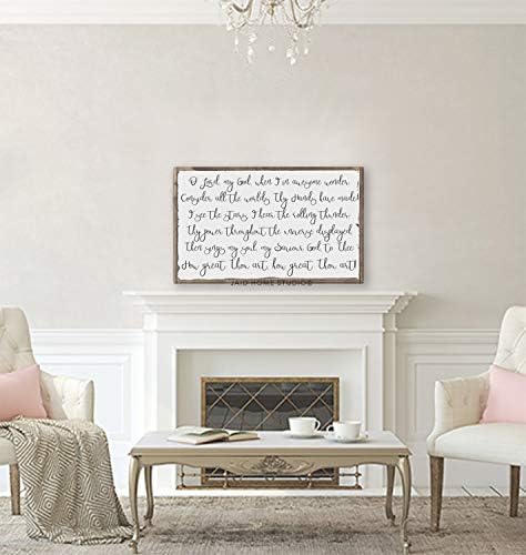 NicoleHu14 How Great Thou Art Then Sings My Soul How Great Thou Art Sign Then Sings My Soul Sign Hymn Sign Oversized Wall Art Large Wood Sign