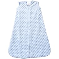 HALO Sleepsack Plush Dot Velboa Wearable Blanket, Blue, Medium