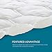 Bedsure King Mattress Pad - Quilted Fitted Mattress Topper Protector with 8-21 Inches Deep Pocket, Noiseless Breathable Bed Cover Padded, Machine Washable, White, 78x80 Inches