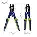 Booms Fishing CP1 Fishing Crimping Pliers with Built-in Wire Cutters, Fishing Leader Crimping Tool Crimp Sleeve Pliers, Blue