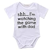 Newborn Infant Babys Short Sleeve Shh... I'm