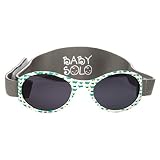 Baby Solo Sunglasses with strap Buncha Crunch and Grey Frame w/ Black Solid Lens