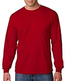 Gildan G5400 100 Percent Cotton Longsleeve Tee - Cardinal Red - XL