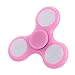 Hot Sale! AMA(TM) LED Light Tri-Spinner Fidget Hand Spinner Fingertip Bearing Toy EDC Focus ADHD Autism Decompression Gyro (Pink)