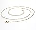Gold Clear Quartz Crystal Bead Pendant Necklace 18