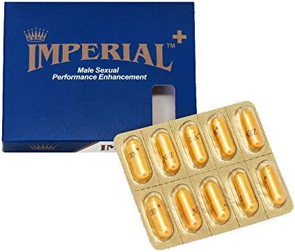 Imperial + Plus Male Sexual Performance Enhancement 100% Authentic 10 Pills Most Effective Natural Amplifier for Strength and Endurance Made in USA (Pack of 1)