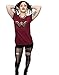 DC Comics Women's Wonder Woman Logo T-Shirt,Burgundy,X-Large