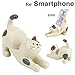 Cream Cat with Brown Ear Patch Smartphone Stand