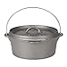 Stansport Non-Seasoned Cast Iron Dutch Oven, Flat Bottom (4-Quart), One Size