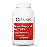 Protocol For Life Balance - Bone Support Formula - with Magnesium and Vitamins C, D, K2 to Support Bone & Teeth Structure, Bone Density, Calcium Absorption, & Joint Pain Relief - 180 Capsules