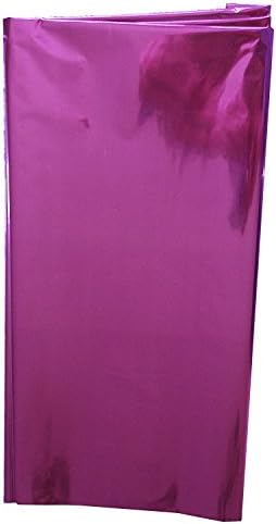 Colored Mylar Metallic- Look Sheets 18" x 30" - 5 Sheets Each Pack (Magenta)