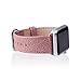 Thankscase Band for Apple Watch 40mm 38mm, Leather Replacement Wristband Metal Clasp for Apple Watch 40mm SE/Series 4/5/6 and Apple Watch 38mm Series 3/2/1(Rose Gold)