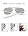 WELUK Men's Pilot Sunglasses Polarized 55mm Military Style with Bayonet Temples (Silver/Grey, 55)