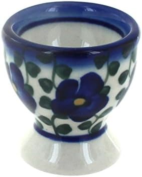 Polish Pottery Violets Egg Cup