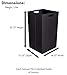 Internet's Best Collapsible Laundry Hamper - Set of 2 - Dirty Clothes Sorter with Handles - Magnetic Side - Easy Storage - Folding - Black