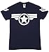 Steve Rogers Super Soldier Captain America Uniform Marvel Mens T Shirt, Blue (Medium)