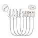 Rukerway Short Phone Charger 2 in 1 Lightning and Micro USB Cables [4 Pack 0.8ft] Power Cords Compatible Perfectly with Multi-Port Charging Station and USB Hub