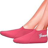 Seavenger Zephyr 3mm Neoprene Socks | Wetsuit Booties for Scuba Diving, Snorkeling, Swimming (Pink, Small)