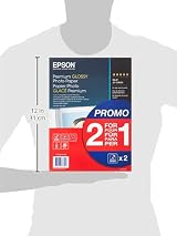 Epson Premium Glossy Photo Paper A4 30 Sheets 255gsm 2 for 1 view 2