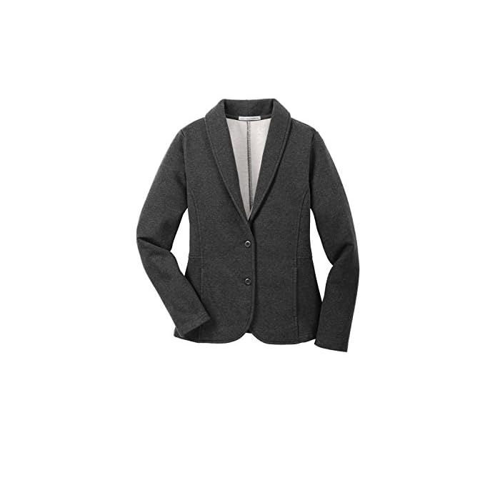 Womens Fleece Blazer (L298) -Dark Navy 