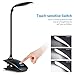 AMIR Upgraded Clip on Book Light, Eye Care Reading Light, Stepless Adjustable Brightness & 3-Mode Light Color Switchable with Flexible Arm, for Headboard, Desk, Bedstead (Black)