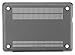 Kuzy GRAY 13inch Rubberized Hard Case Cover See Thru for NEW Macbook PRO 13.3