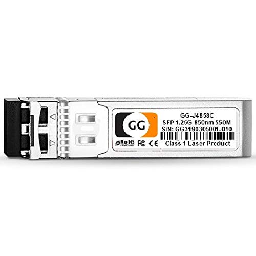 SFP 1G 850nm, 550m DDM LC, 1GBASE-SX SFP, 850nm 550m Transceiver Module, HPE J4858C Compatible
