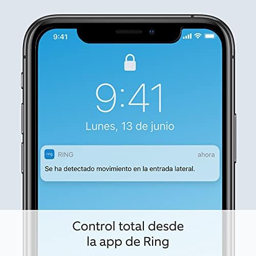 Cámara Plus con luces y enchufe (Spotlight Cam Plus) | Cámara de vigilancia exterior wifi con vídeo HD 1080p, comunicación bidireccional, visión nocturna y focos LED | 30 días gratis de Ring Home