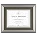 DAX Photo Frame, Easel Back, Desk/Wall, Wood, 11 x 14 Inches, Charcoal/Nickel-Tone (N15783ST)