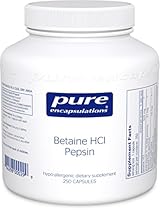 Pure Encapsulations - Betaine HCL/Pepsin - Hypoallergenic Dietary Supplement to Support a Healthy Digestive Tract* - 250 Capsules