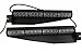 TASWK 32LED 32W LED Lightbar Visor Light Windshield Emergency Hazard Warning Strobe Beacon Split Mount Deck Dash Lamp (Green and White)