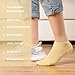Women's Bamboo No Show Casual Socks Low Cut Crew Pack of 6