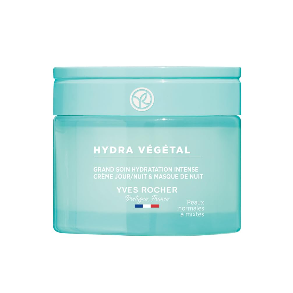Yves Rocher HYDRA VEGETAL - Intensive Care 48h Moisture - Carpobrotus Edulis Cell Water for Intense, Long-Lasting Moisture - For Dry Skin - 75 ml