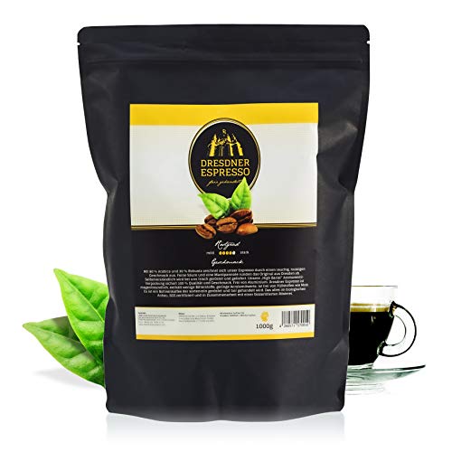Dresdner Espresso - Kaffeebohnen, Espressobohnen aus biologischem Anbau / fair gehandelter Espresso Kaffee / rauchig…