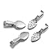 200pcs Spoon DIY Oval Jewelry Scrabble Glue On Earring Bails for Fitting Glass Cabochon Tiles Pendants 15mm x 5mm