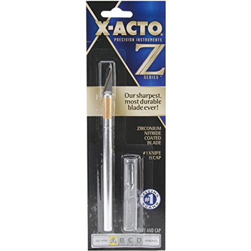X-Acto Z Series #1 Knife with Cap, Zirconium Nitride Coated Blade (3 Count)