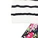 Jastore Kids Girls Clothing Sets Long Sleeve Stripe Shirt+Floral Pants Outfits (6-7 Years)