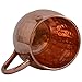 Morken Barware Moscow Mule Mugs - Set of 2 - Premium 1/2 Pound Mugs - 100% Solid Copper - Hammered Finish - 16oz