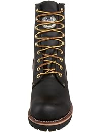Georgia Boot Logger - Botas de trabajo para hombre (punta de acero, 8.0 in), color negro
