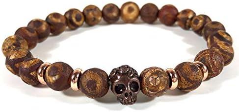 Agar Creations - Tibetan Skull Bead Bracelet