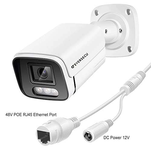 EVERSECU Security Camera 4MP POE(Power Over Ethernet) IP Camera  Outdoor, Home Security Surveillance Came