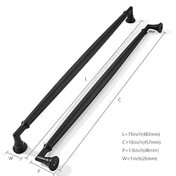 khtumeware 1 Pack Appliance Pull 18 Inch Matte