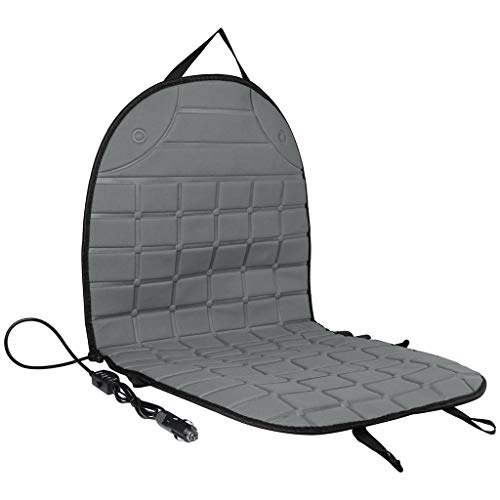 lotus.flower Car Seat Heater Cushion Warmer Cover Winter Heated Warm with Intelligent Temperature Controller High Low Temperature 12V (Gray) - Thumbnail 5