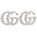 Luxury Letter G Pearl Initial Stud Earrings Statement Earrings for Women Girls By MANIHO