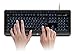 Aluratek Large Print Tri-Color Illuminated USB Keyboard model (AKBLED01F)
