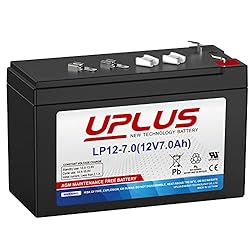 UPLUS 12V 7Ah Battery Security Alarm Battery, Home
