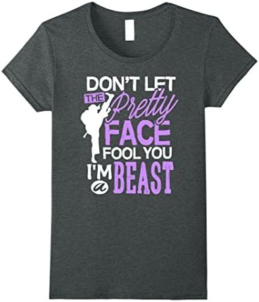 Womens Taekwondo Shirt Don't Let The Pretty Fool You Karate Girl Sh Small Dark Heather