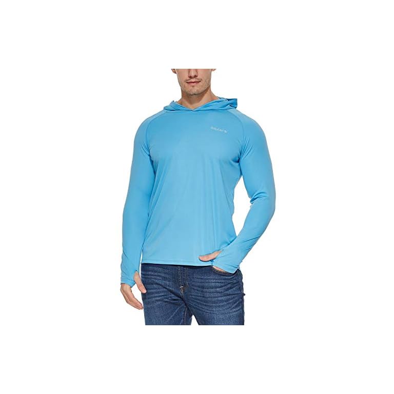 BALEAF Men's UPF 50+ Sun Protection Hoodie Long Sleeve SPF/UV Quick Dry